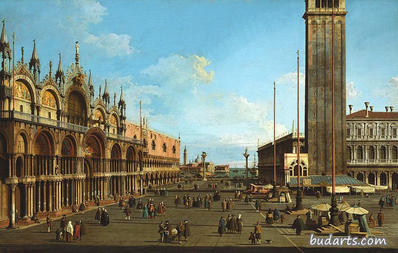 威尼斯：从托雷德尔奥罗罗罗罗吉奥到圣乔治马吉奥的广场和广场