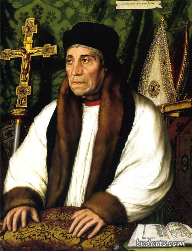 堪培里大主教威廉·沃勒姆的肖像