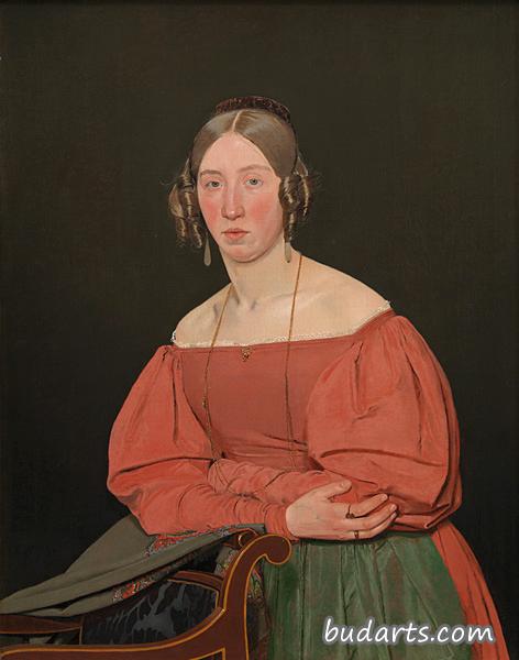阿蒂斯特的妹妹塞西莉玛格丽特彼得森的画像