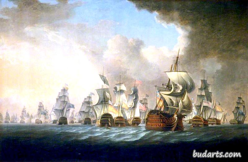 1797年2月在圣文森特角击败西班牙人