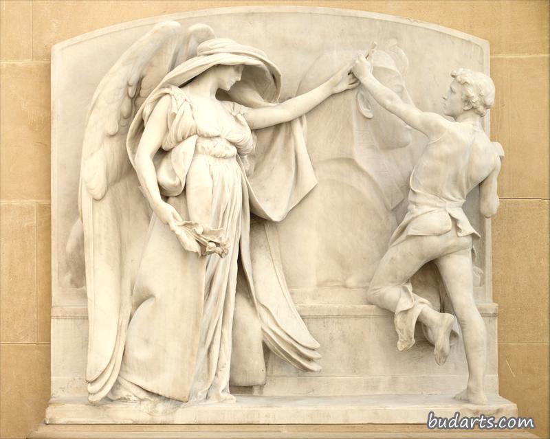 死亡天使和雕塑家（来自米尔莫尔纪念馆）