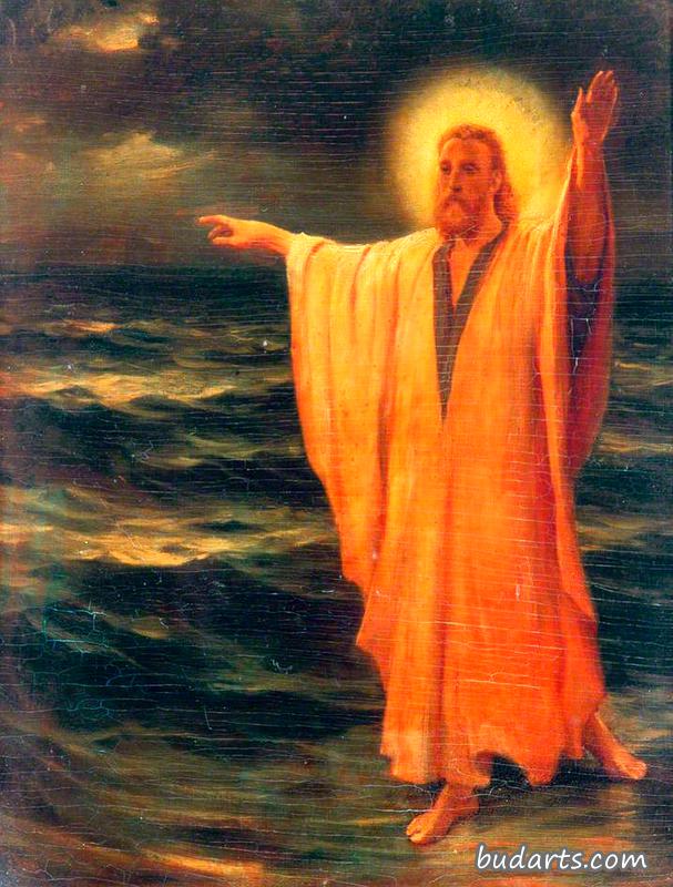 基督在水上行走