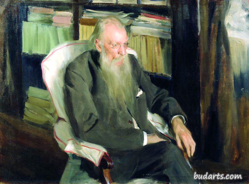 作家D.L.莫尔多夫塞夫的肖像