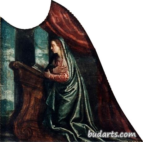 圣劳伦斯祭坛画（右侧板）-圣母祈祷
