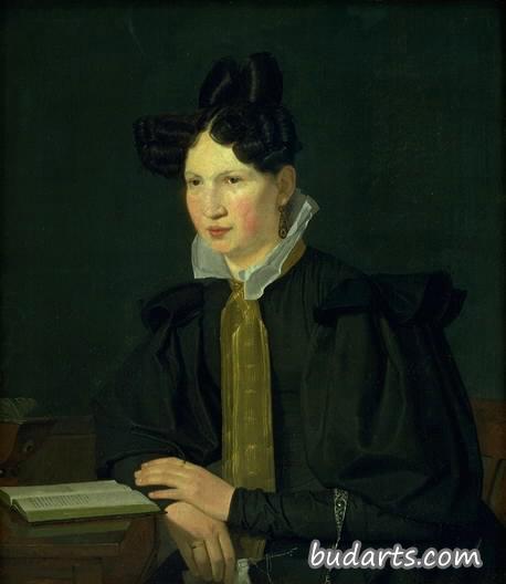 艺术家的嫂子肖像，苏珊娜Købke，née Ryder