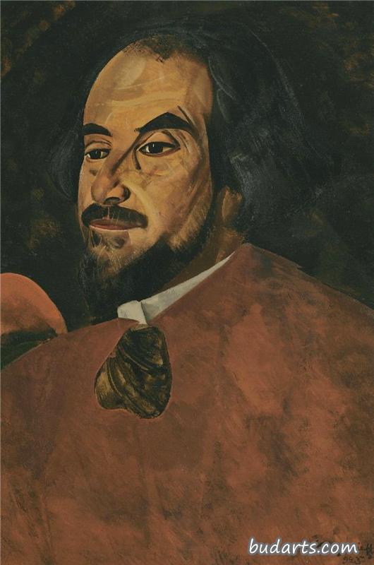 一个男人的肖像，据说是演员尼古拉·阿列克山德罗夫