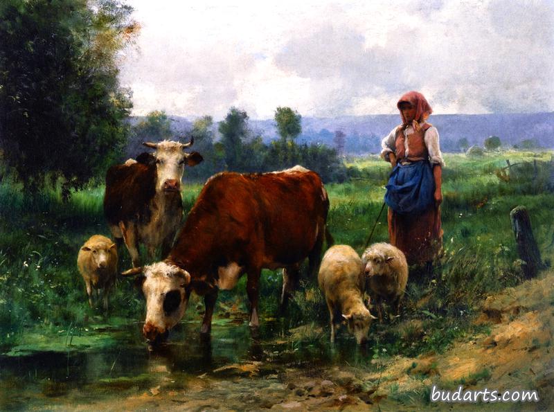 牧羊人和她的羊群