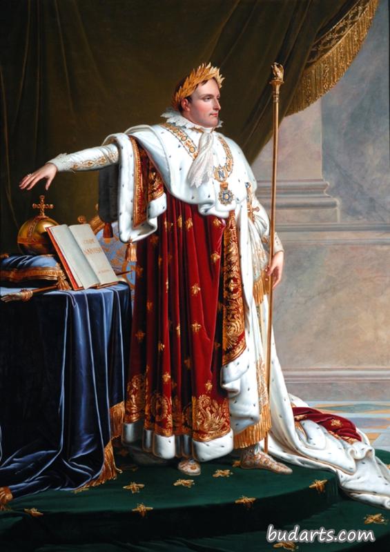 穿着加冕礼长袍的拿破仑一世