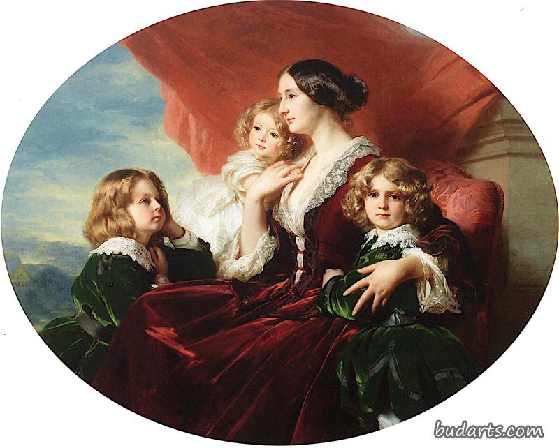 克拉辛斯卡伯爵夫人和她的孩子们