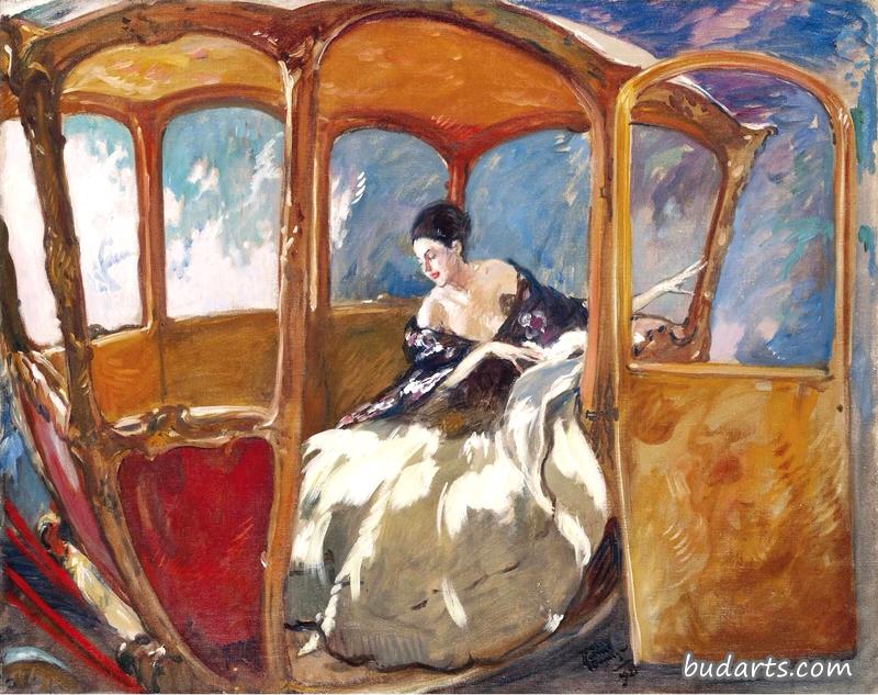 鲁斯波利公主坐在马车里