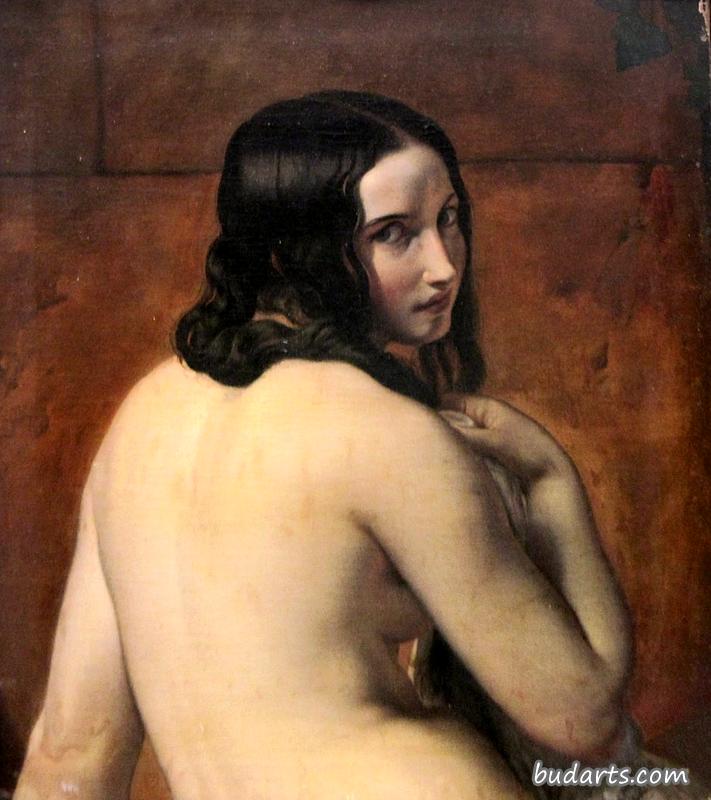女性裸体从背后