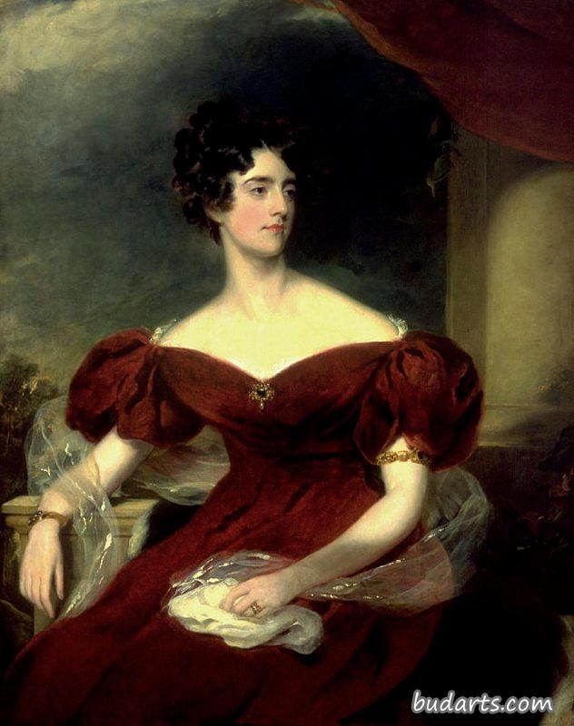 夏洛特·乔治娜·杰宁安，后来的洛瓦特夫人