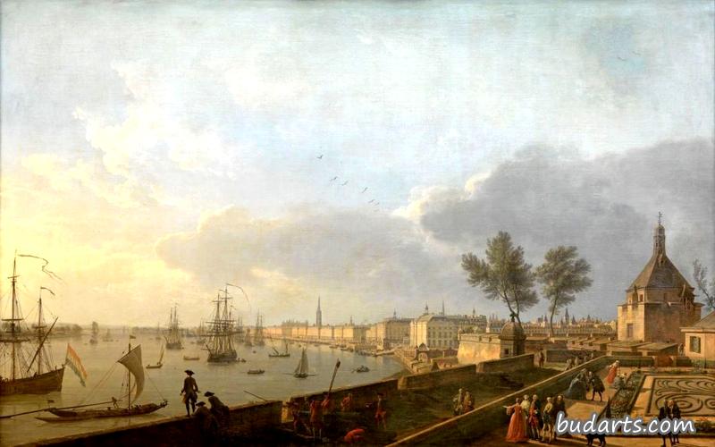 波尔多港口风景图