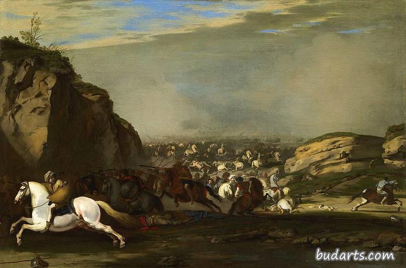 土耳其人与基督徒之间的骑兵战斗