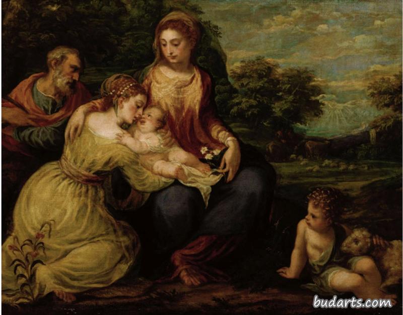 圣凯瑟琳和施洗约翰的神圣家庭
