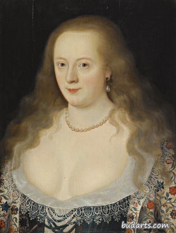 赫特福德伯爵夫人，后来的里士满伯爵夫人弗朗西斯·霍华德的肖像