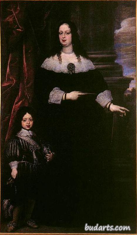 维托丽亚·德拉·罗维尔和科西莫三世小时候的肖像