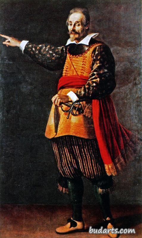 弗朗西斯科·安德里尼身着斯卡船长服装的肖像