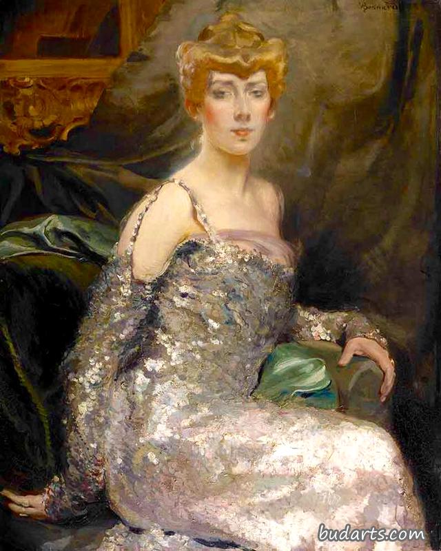 莫里斯・皮莱特・威尔伯爵夫人的肖像