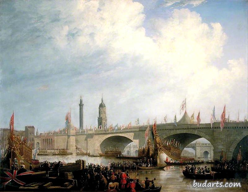 1831年8月1日，威廉四世主持的伦敦桥开通仪式
