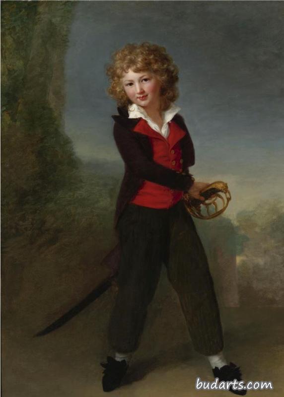 年轻的费利克斯·德纳博恩·佩莱伯爵的画像