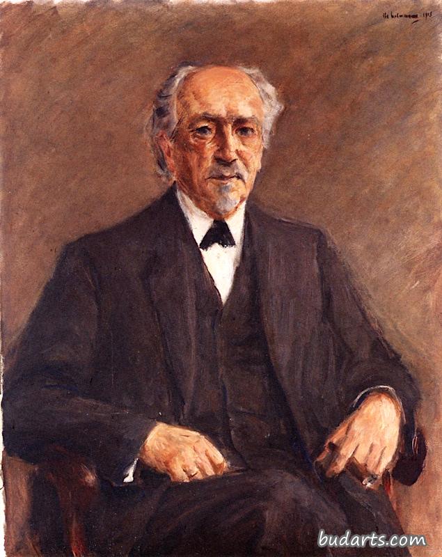 Portrait of Prof. Benno Erdmann