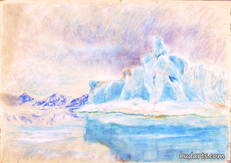 冰山，波顿湾的头，1892年7月——格陵兰