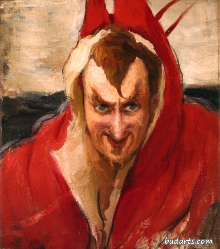 Portrait of G. G. Ge as 'Mephistopheles'