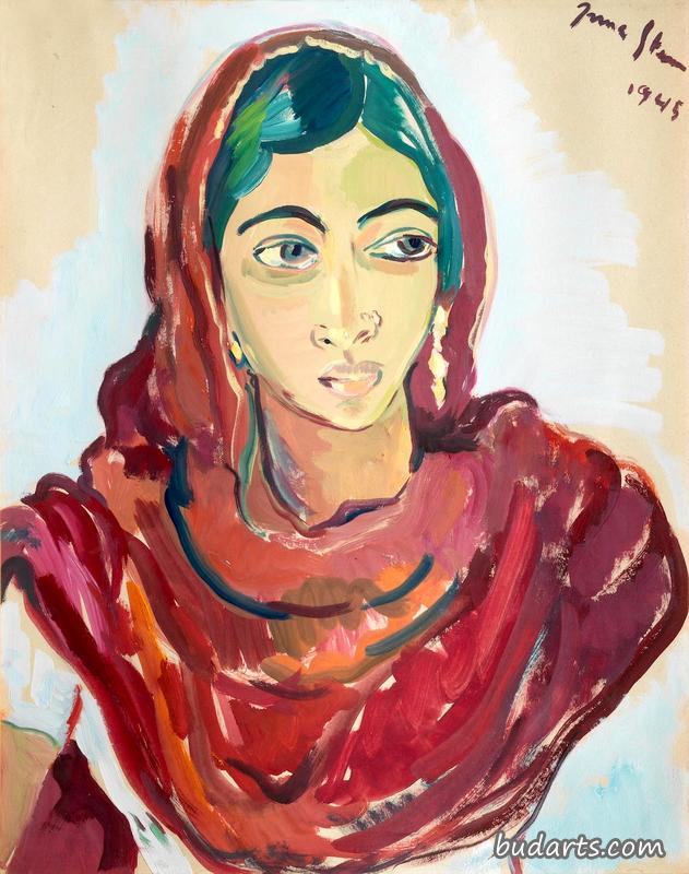 印度妇女的肖像