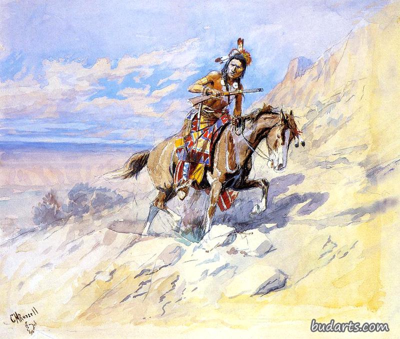 骑马的印第安人