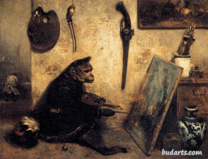 猴子画家