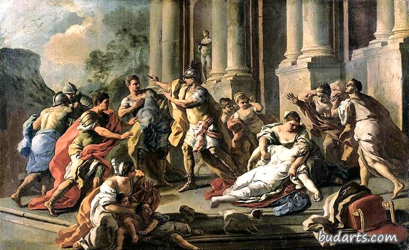 库里亚蒂战败后霍拉提乌斯杀了他的妹妹