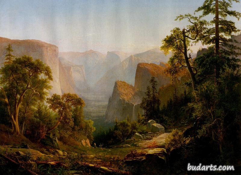 加利福尼亚约塞米蒂山谷的景色
