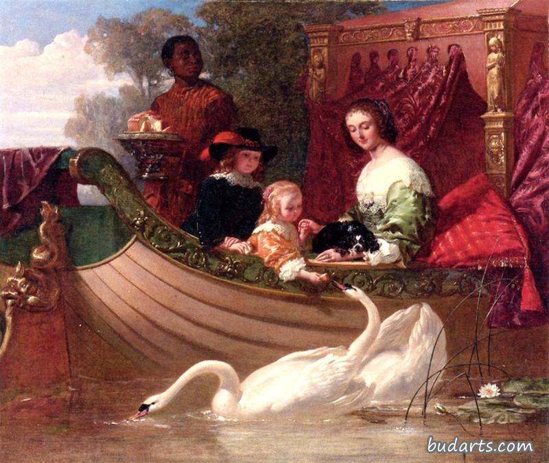 亨丽埃塔·玛丽亚女王和她的孩子们
