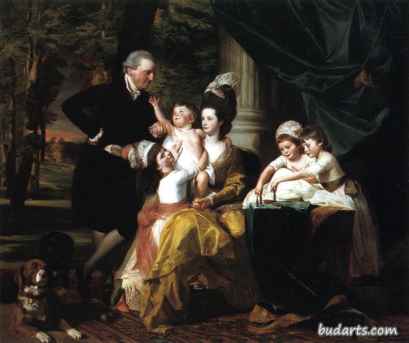 威廉·佩珀雷尔爵士和他的家人
