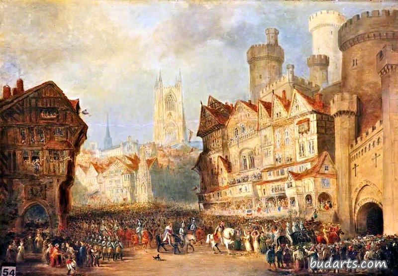 1399年理查德二世和博林布鲁克进入伦敦