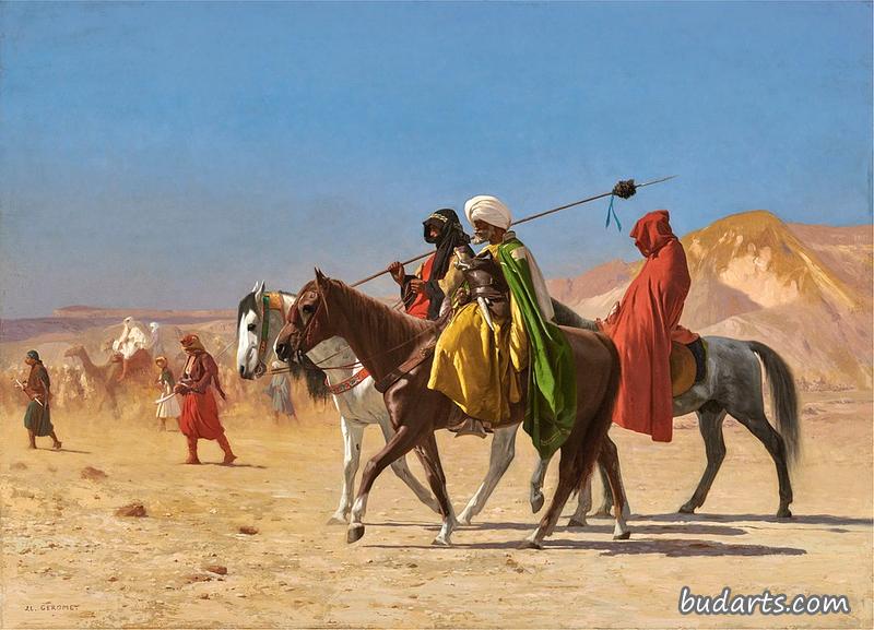 骑手穿越沙漠