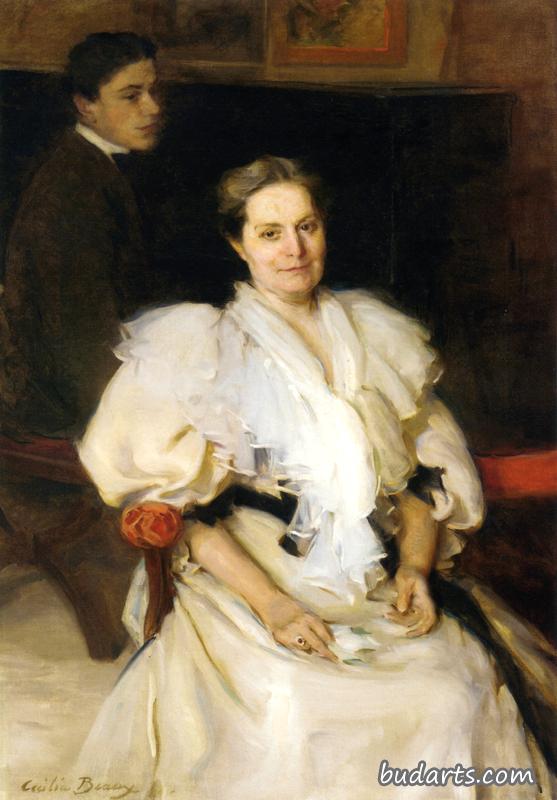 Mrs. Beauveau Borie and Her Son, Adolphe