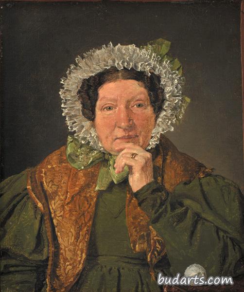艺术家母亲塞西莉亚·玛格丽特·柯比的肖像，出生于帕特森