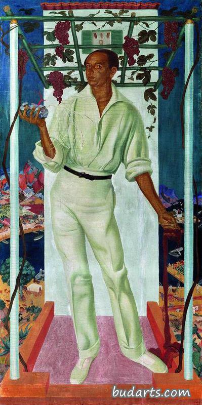 墨西哥画家罗伯托·黑山肖像