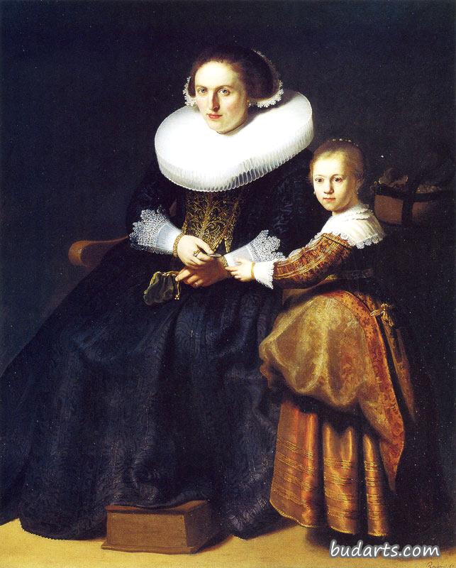 Susanna van Collen, Wife of Jean Pellicorne with Her Daughter Anna