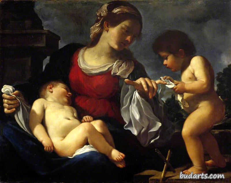 圣母玛利亚与施洗圣约翰婴儿