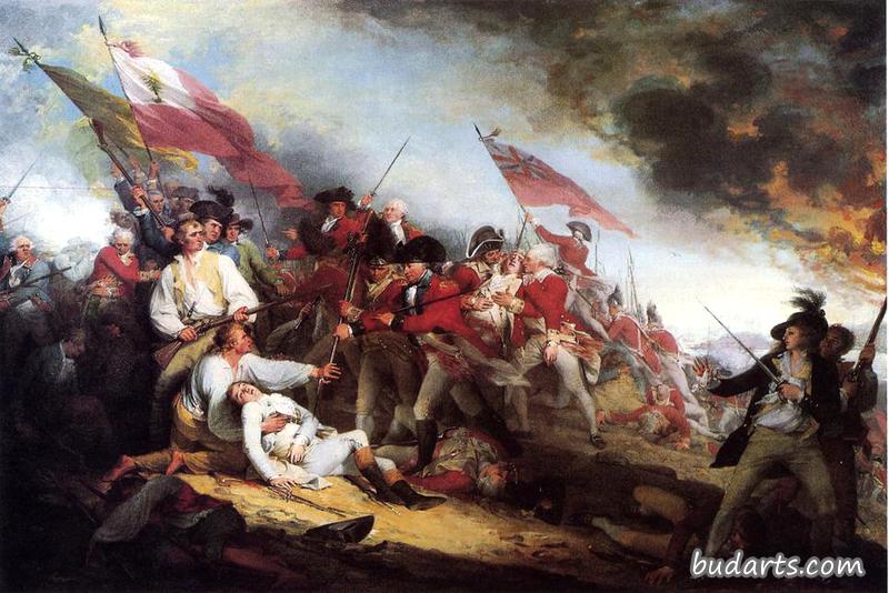 沃伦将军在碉堡山战役中的死