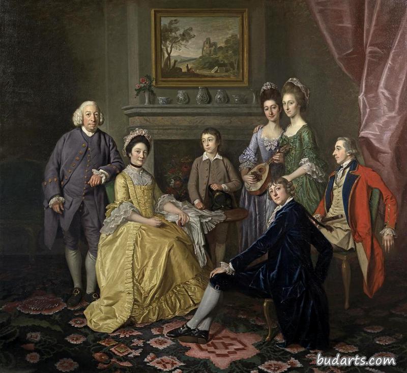 詹姆斯爵士和霍奇斯夫人及其家人