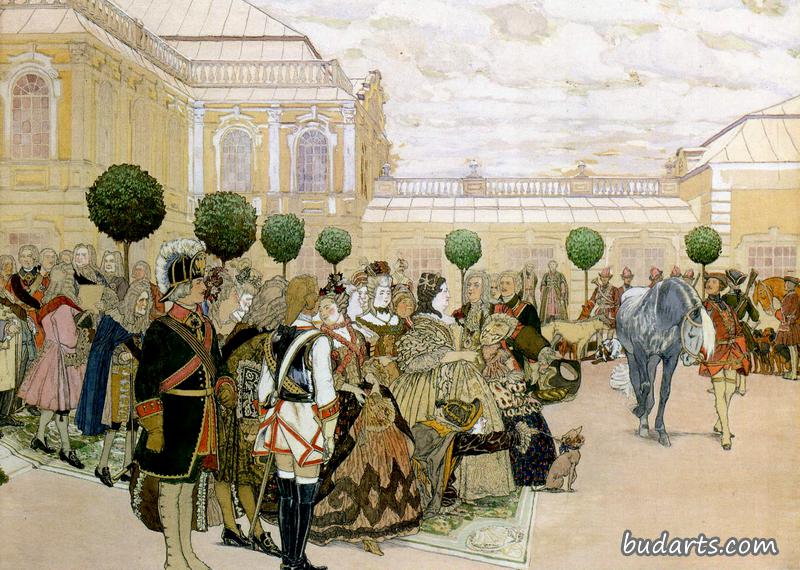安娜·伊奥诺夫娜皇后和她的宫廷