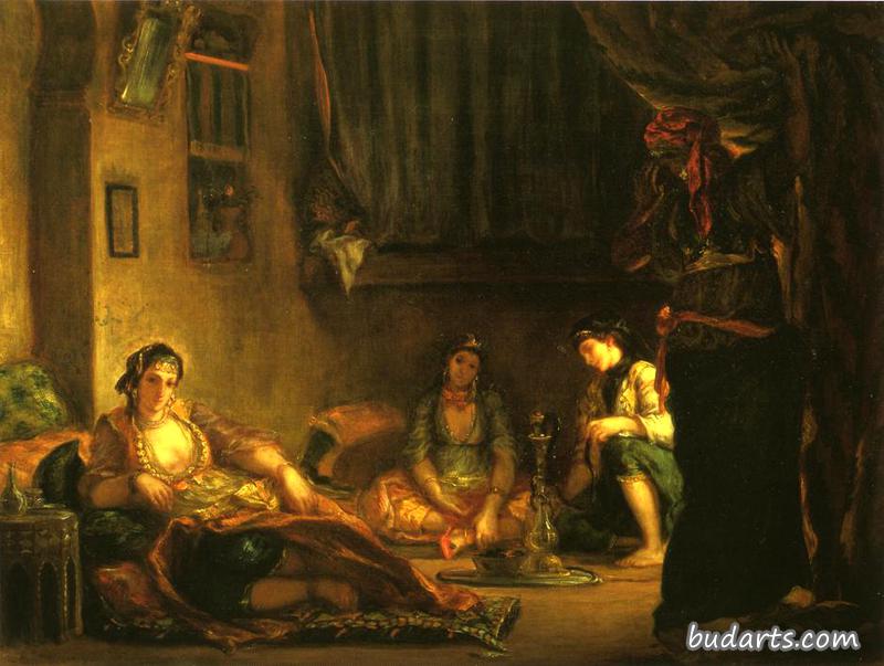 阿尔及尔妇女在她们的公寓