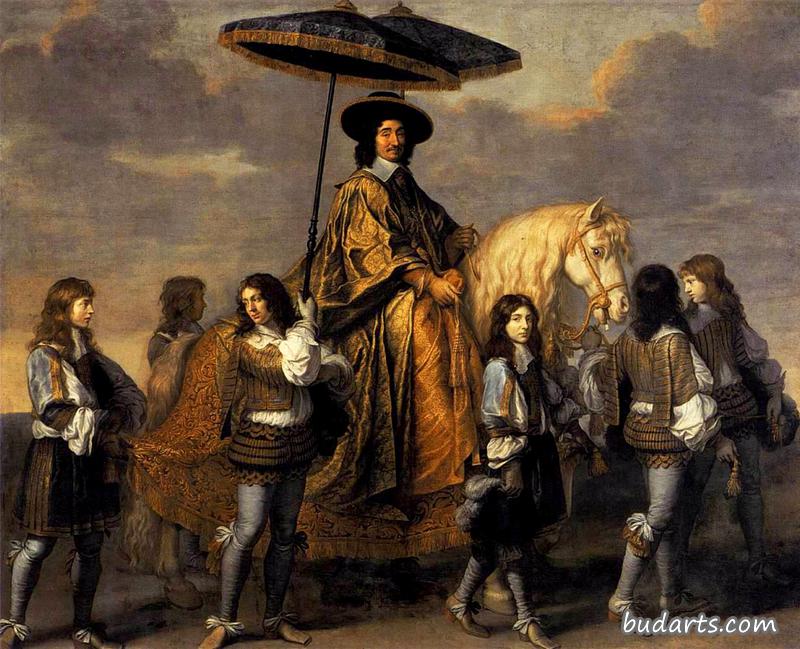 路易十四进入巴黎时的塞奎尔议长