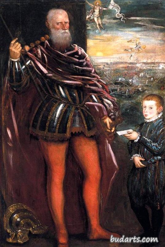 塞巴斯蒂亚诺·维尼尔的肖像和一页