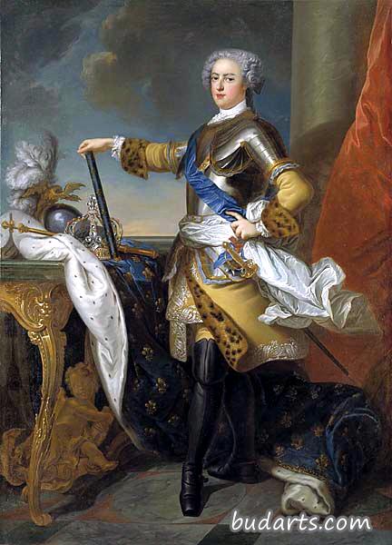 法国国王路易十五的肖像