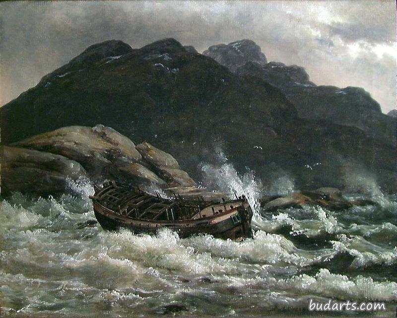 挪威海岸的沉船事故